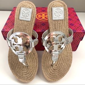 SOLD! Tory Burch Espadrille Metallic Miller